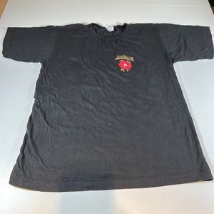 Men’s Vintage Single Stitch Jim Beam Short Sleeve Graphic Black Tee sz L